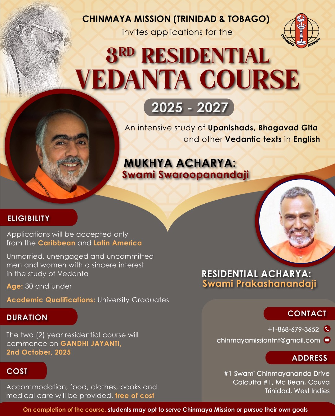 VEDANTA COURSE-2025